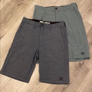 Two Pair of Men’s Billabong Submersibles size 28